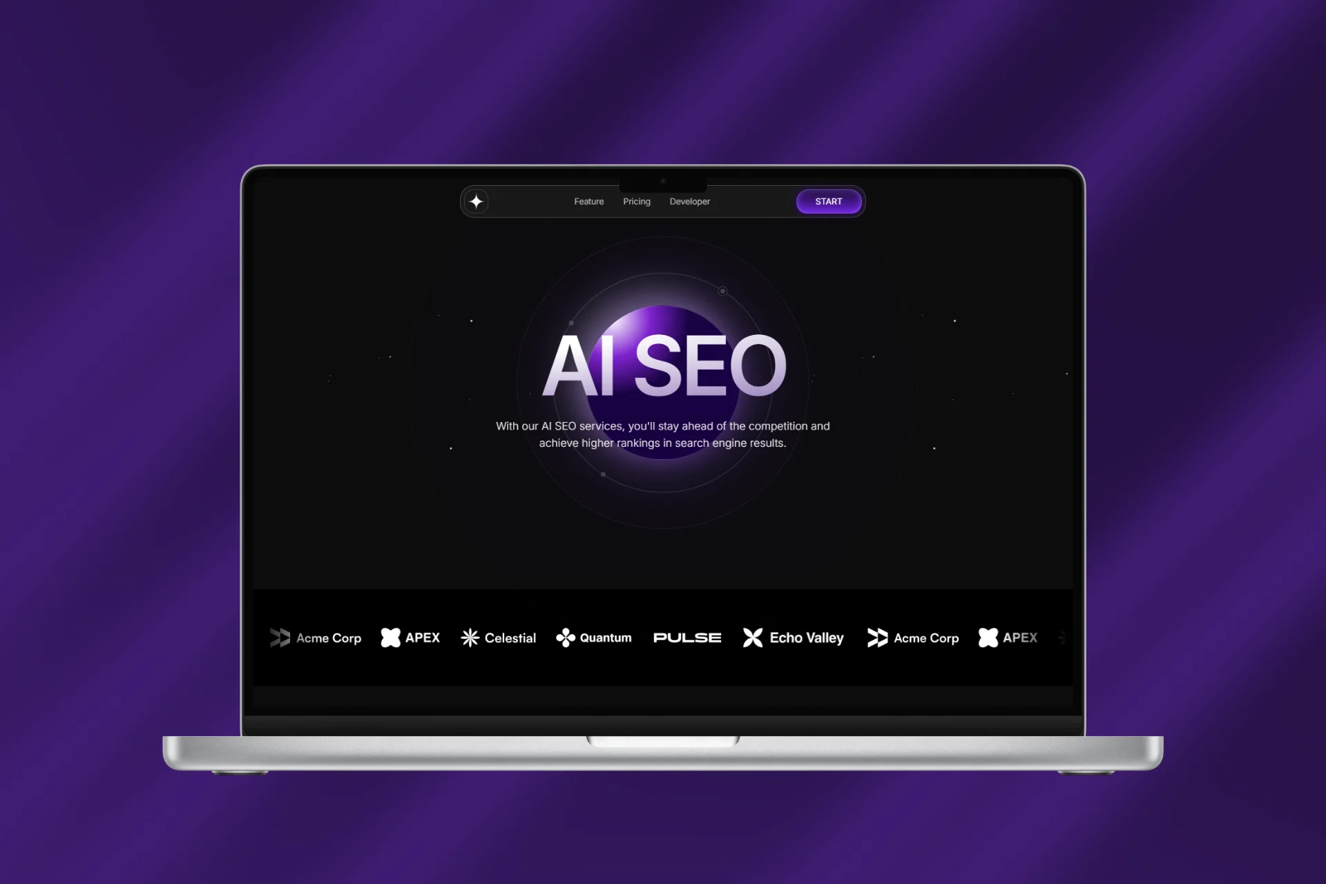 AI‑SEO SaaS Landing Page
